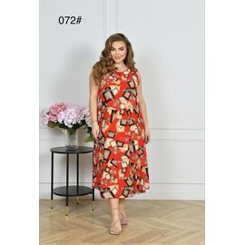 Фотография Сарафан женский 072 red-beige р.54-56 "Estima" недорого оптом от прямого поставщика