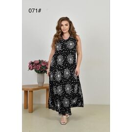 Фотография Сарафан женский 071 black-white-black р.54-56 "Estima" недорого оптом от прямого поставщика