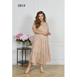 Сукня літня жіноча 081 beige р.54-56 "Estima" недорого оптом від прямого постачальника