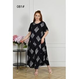 Сукня літня жіноча 081 black-black р.54-56 "Estima" недорого оптом від прямого постачальника