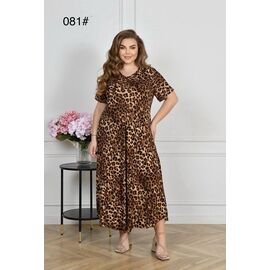 Сукня літня жіноча 081 brown р.54-56 "Estima" недорого оптом від прямого постачальника