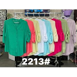 Сорочка жіноча літня 2213 fuchsia р.XL-4XL "Estima" недорого оптом від прямого постачальника