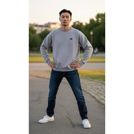 Фотография Свитер мужской S3684 l.grey р.M-3XL "Shon" недорого оптом от прямого поставщика