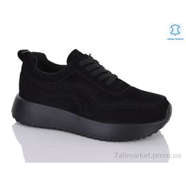 Кросівки жіночі модні Весна/осінь Y038 black (8 пар р.37-41) "Yimeili" недорого оптом від прямого постачальника