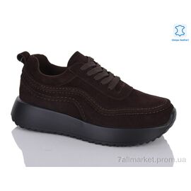 Кросівки жіночі модні Весна/осінь Y038 brown (8 пар р.37-41) "Yimeili" недорого оптом від прямого постачальника