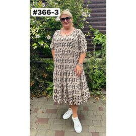 Сукня літня жіноча 366-3 beige р.52-56 "ZLATA" недорого оптом від прямого постачальника