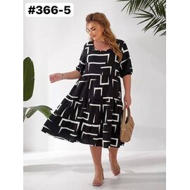 Фотография Платье летнее женское 366-5 black р.52-56 "ZLATA" недорого оптом от прямого поставщика