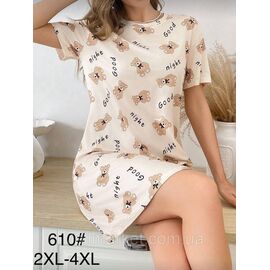 Туніка жіноча молодіжна р-ри 2XL-4XL (2кв) "FLOWER" купити недорого від прямого постачальника
