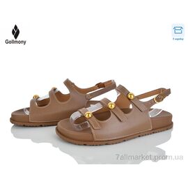 Фотография Босоножки женские летние Лето ST-JZ03 brown (8 пар р.36-41) "Gollmony" недорого оптом от прямого поставщика