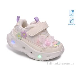 Фотография Кроссовки детские модные Весна/осень 65139A LED (8 пар р.21-26) "TOM.M" недорого оптом от прямого поставщика