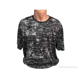 Фотография Футболка мужская Лето 2098Б чорний (4 шт. р.сетка 3XL-6XL) "TurkishBrend" недорого оптом от прямого поставщика