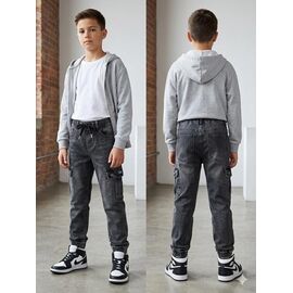 Джинси дитячі на хлопчика 5113 grey р.25-32 "Fangsida" недорого оптом від прямого постачальника