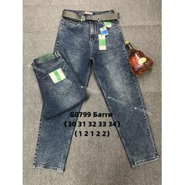 Фотография Джинсы мужские 8799 blue р.30-34 "Fangsida" недорого оптом от прямого поставщика