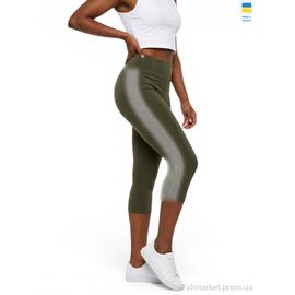 Фотография Капри женские Лето 066 хакі (4 шт. р.сетка 2XL-5XL) "Sport style" недорого оптом от прямого поставщика