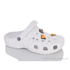 Крокси чоловічі легкі Літо 8-507 white (12 пар р.40-45) "Violeta" недорого оптом від прямого постачальника