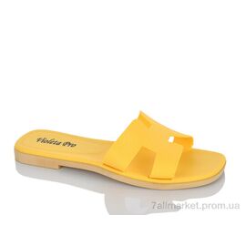 Фотография Шлепки женские облегченные Лето 8-503 yellow (8 пар р.36-41) "Violeta" недорого оптом от прямого поставщика
