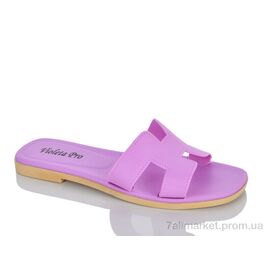 Фотография Шлепки женские облегченные Лето 8-503 purple (8 пар р.36-41) "Violeta" недорого оптом от прямого поставщика
