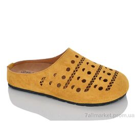 Фотография Сабо для женщин летние Лето 8-500 yellow (8 пар р.36-41) "Violeta" недорого оптом от прямого поставщика