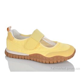 Фотография Кроссовки женские модные Весна/осень 2028-6 yellow (8 пар р.36-41) "Violeta" недорого оптом от прямого поставщика