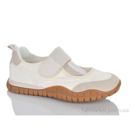 Фотография Кроссовки женские модные Весна/осень 2028-6 beige (8 пар р.36-41) "Violeta" недорого оптом от прямого поставщика