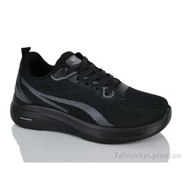 Фотография Кроссовки женские модные Весна/осень 45-403 black (8 пар р.36-41) "Violeta" недорого оптом от прямого поставщика