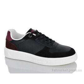 Кросівки чоловічі модні Весна/осінь 2028-23 black (8 пар р.41-45) "Violeta" недорого оптом від прямого постачальника