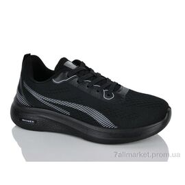 Кросівки чоловічі модні Весна/осінь 45-404 black (8 пар р.41-45) "Violeta" недорого оптом від прямого постачальника
