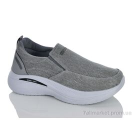 Кросівки чоловічі модні Весна/осінь 45-407 grey (8 пар р.41-45) "Violeta" недорого оптом від прямого постачальника