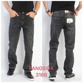 Фотография Джинсы мужские 3168 d.grey р.32-42 "Fangsida" недорого оптом от прямого поставщика