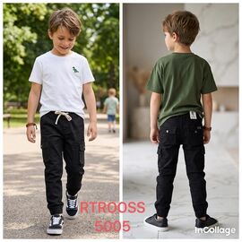 Джинси дитячі на хлопчика 5005 black р.25-31 "Fangsida" недорого оптом від прямого постачальника