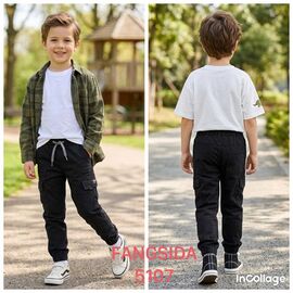 Джинси дитячі на хлопчика 5107 black р.25-32 "Fangsida" недорого оптом від прямого постачальника