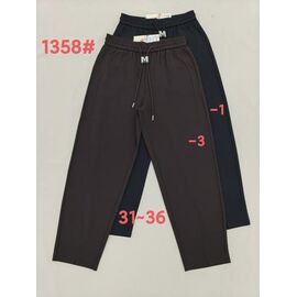 Штани спортивні жіночі 1358-3 brown р.31-36 "Immei" недорого оптом від прямого постачальника