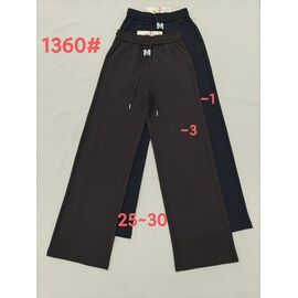 Штани спортивні жіночі 1360-1 black р.25-30 "Immei" недорого оптом від прямого постачальника