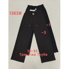 Штани спортивні жіночі 1363-1 black р.28-33 "Immei" недорого оптом від прямого постачальника