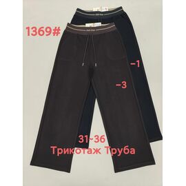 Штани спортивні жіночі 1369-1 black р.31-36 "Immei" недорого оптом від прямого постачальника