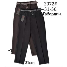 Фотография Брюки женские 2072-1 brown р.31-36 "Immei" недорого оптом от прямого поставщика