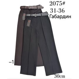 Фотография Брюки женские 2075-1 brown р.31-36 "Immei" недорого оптом от прямого поставщика