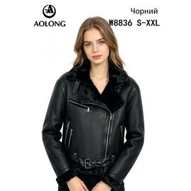 Куртка жіноча зимова W8836 black р.S-2XL "Immei" недорого оптом від прямого постачальника