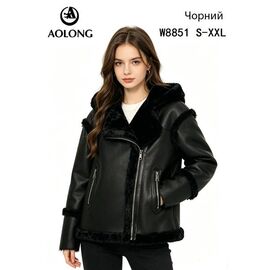 Куртка жіноча зимова W8851 black р.S-2XL "Immei" недорого оптом від прямого постачальника
