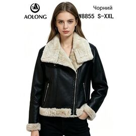 Куртка жіноча зимова W8855 black р.S-2XL "Immei" недорого оптом від прямого постачальника