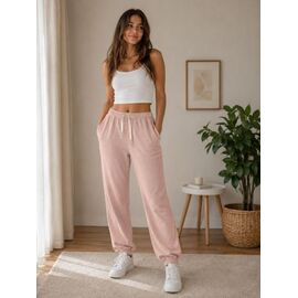 Фотография Штаны спортивные женские 126 peach р.S-3XL "BONJOUR" недорого оптом от прямого поставщика