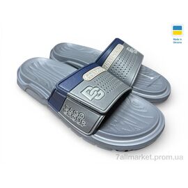Шльопанці чоловічі пляжні Літо 704 сірий (8 пар р.41-46) "Rai shoes" недорого оптом від прямого постачальника