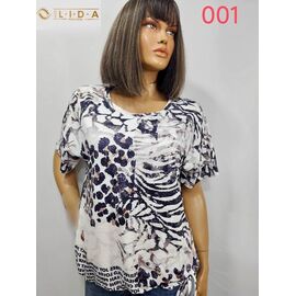Фотография Футболка женская 001 l.grey р.52-62 "LIDA" недорого оптом от прямого поставщика