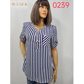 Жіноча блузка 0239 navy р.50 "LIDA" недорого оптом від прямого постачальника