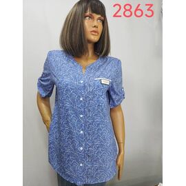 Сорочка жіноча літня 2863 l.blue р.52-62 "LIDA" недорого оптом від прямого постачальника