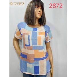 Фотография Футболка женская 2872 l.blue р.52-62 "LIDA" недорого оптом от прямого поставщика
