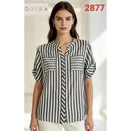 Сорочка жіноча літня 2877 grey р.52-62 "LIDA" недорого оптом від прямого постачальника