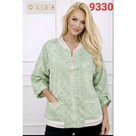 Фотография Кофта женская 9330 l.green р.50-60 "LIDA" недорого оптом от прямого поставщика