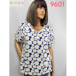 Фотография Футболка женская 9601 white р.52-62 "LIDA" недорого оптом от прямого поставщика
