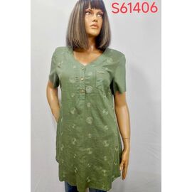 Фотография Туника женская S61406 khaki р.52-62 "LIDA" недорого оптом от прямого поставщика